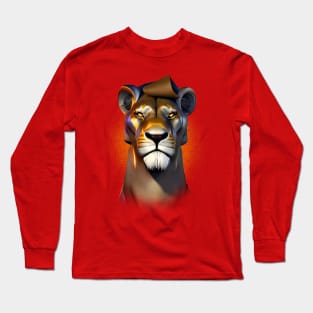 Golden Lion Fantasy Long Sleeve T-Shirt